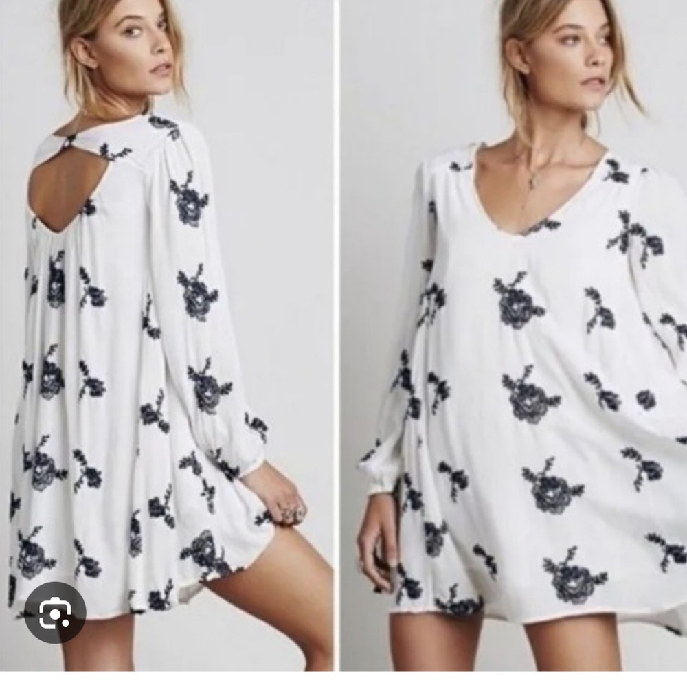 Free People Austin Embroidered Mini Dress